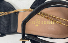 Load image into Gallery viewer, Chinese Laundry Womens Robbins Black Open Toe Ankle Strap Sandals Size 6
