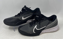 Load image into Gallery viewer, Nike Mens Court Air Zoom Vapor Pro 2 Clay Black And White Tennis Shoes Size 10.5
