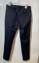 Load image into Gallery viewer, Hugo Boss Mens Black Flat Front Slash Pocket Regular Fit Trouser Pants Size 30R
