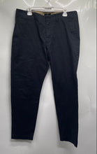 Load image into Gallery viewer, Banana Republic Mens Black Flat Front Straight Leg Chino Pants Size 36X30
