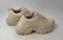 Load image into Gallery viewer, Kip Wok Womens Beige Lace-Up Low Top Chunky Platform Sneakers Shoes Size 8
