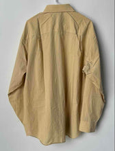 Load image into Gallery viewer, Donald J. Trump Mens Beige Cotton Collared Long Sleeve Dress Shirt Size 17.5
