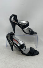 Load image into Gallery viewer, Michael Kors Womens Black Open Toe Cone Strappy Heels Size 6M
