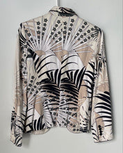 Load image into Gallery viewer, Zara Womens Multicolor Leaf Print Long Sleeve One-Button Blazer Size Small
