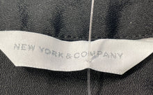 Load image into Gallery viewer, New York &amp; Company Womens Black 3/4 Sleeve V-Neck Pullover Blouse Top Size XS
