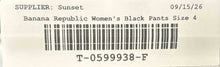 Load image into Gallery viewer, Banana Republic Womens Black Pleated Front Wide-Leg Trouser Pants Size 4
