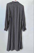 Load image into Gallery viewer, Zara Womens Black White Houndstooth Long Sleeve Midi Shirt Dress Size Small
