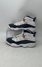 Load image into Gallery viewer, Nike Kids Air Jordan 6 Rings 323432-164 White Black Sneaker Shoes Size 3Y
