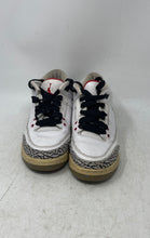 Load image into Gallery viewer, Nike Boys Air Jordan 3 398614-105 White Lace-Up Basketball Shoes Size 4.5Y

