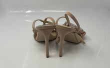 Load image into Gallery viewer, Jessica Simpson Womens Nude Glitter Open Toe Stiletto Slingback Heels Size 6.5M
