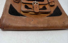 Load image into Gallery viewer, Unbranded Womens Brown Leather Adjustable Strap Flap Over Crossbody Handbag
