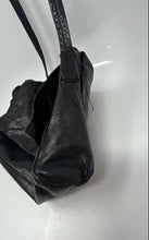 Load image into Gallery viewer, Nine West Womens Black Leather Adjustable Strap Shoulder Crossbody Bag
