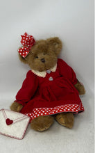 Load image into Gallery viewer, Teddy Bear Doll Wearing A Red Corduroy Dress Stuffed Plush Toys
