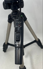 Load image into Gallery viewer, Sony VCT-D680RM Black Silver Adjustable Legs Remote Control Tripod Not Tested
