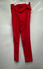 Load image into Gallery viewer, Chocolate USA Womens Red Pleated Tie Waist Paperbag Pants Size M With Tag
