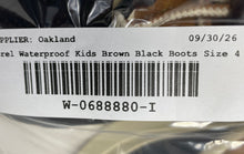 Load image into Gallery viewer, Sorel Kids Out N About IV Classic Brown Black Waterproof Ankle Snow Boots Size 4
