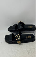 Load image into Gallery viewer, Vince Camuto Womens Noryna Black Leather Open Toe Slip-On Slide Sandals Size 8M
