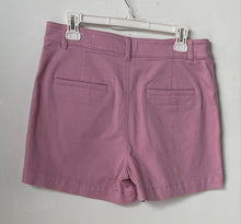 Load image into Gallery viewer, Loft Womens Pink Denim Pockets Regular Fit Flat Front Utility Shorts Size 8
