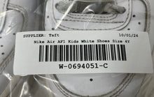 Load image into Gallery viewer, Nike Kids Air Force 1 Low DH2920-111 White Leather Lace-Up Sneaker Shoes Size 4Y
