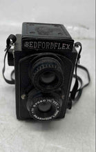 Load image into Gallery viewer, Vintage Bedfordflex Black Double Lens Reflex Camera With Strap No Tested
