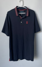 Load image into Gallery viewer, Psycho Bunny Mens Dark Blue Short Sleeve Collared Button Front Polo Shirt Size 7
