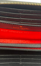 Load image into Gallery viewer, Kate Spade New York Womens Black Car Applique Leather Zip-Around Wallet
