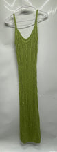 Load image into Gallery viewer, Trendy Threads Womens Green Cable-Knit Sleeveless Scoop Neck Maxi Dress Size S
