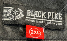 Load image into Gallery viewer, Black Pike Mens Black Short Sleeve Button Front Baseball Jersey Size 2XL

