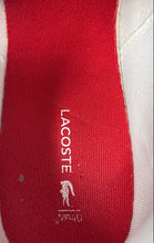 Load image into Gallery viewer, Lacoste Mens Grad Vulc 120 2 P White Red Leather Sneaker Shoes Size 11.5
