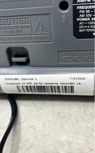 Load image into Gallery viewer, Durabrand CT-995 Silver Black Built In Speaker AM/FM Radio Cassette Recorder
