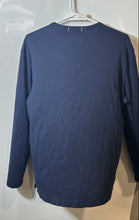 Load image into Gallery viewer, Banana Republic Womens Blue Crew Neck Luxury Touch Performance T-Shirt Size L
