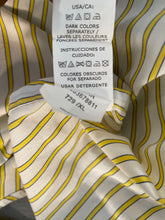 Load image into Gallery viewer, Chaps Mens Yellow Striped Long Sleeve Easy Care Button-Up Shirt Size XL
