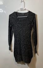 Load image into Gallery viewer, Armani Exchange Womens Gray Heather Long Sleeve Knitted Sweater Dress Size M

