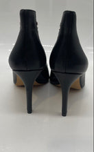 Load image into Gallery viewer, Vince Camuto Womens Black Leather Peep Toe Pull-On Ankle Booties Size 6.5M
