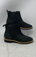 Load image into Gallery viewer, Toms Womens Cleo Black Suede Pull-On Block Heel Ankle Chelsea Boots Shoes Size 7
