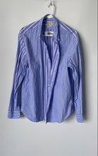 Load image into Gallery viewer, J.Crew Mens Blue White Collared Long Sleeve Button-Up Shirt Size Large
