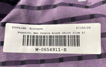 Load image into Gallery viewer, Bugatchi Mens Purple Black Plaid Long Sleeve Spread Collar Button-Up Shirt Sz XL
