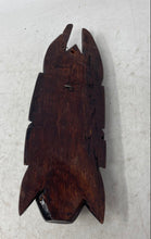 Load image into Gallery viewer, Hand-Carved Wooden Brown Traditional African Art Tribal Mask Wall Decor
