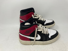 Load image into Gallery viewer, Nike Womens Jordan 1 Mid BQ6472-016 White Black Red Sneaker Shoes Sz 8 No Insole
