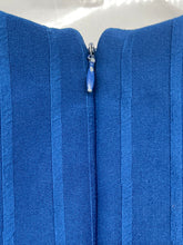 Load image into Gallery viewer, New York &amp; Company Womens Blue Textured Sleeveless Stretch Sheath Dress Size S
