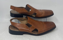 Load image into Gallery viewer, Stacy Adams Mens Brown Leather Square Toe Slingback Sandals Size 11M
