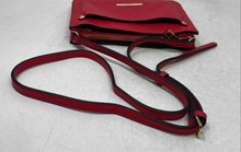 Load image into Gallery viewer, Aldo Womens Red Leather Adjustable Strap Outer Pockets Zipper Crossbody Bag
