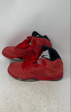 Load image into Gallery viewer, Nike Boys Air Jordan 5 Retro 440888-602 Red Suede Sneakers Shoes Size 7Y
