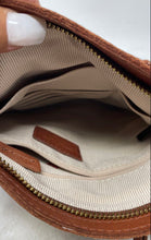 Load image into Gallery viewer, Margot Womens Brown Leather Inner Pockets Adjustable Strap Crossbody Bag
