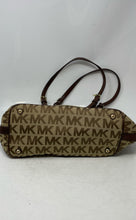 Load image into Gallery viewer, Michael Kors Womens Jet Set Brown Monogram Double Handle Tote Purse
