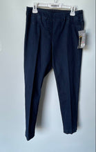 Load image into Gallery viewer, Slim-Sation Womens Blue Stretch Straight Leg Trousers Pants Size 10
