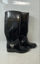 Load image into Gallery viewer, Michael Kors Womens Fulton Black Knee-High Pull-On Harness Rain Boots Size 6
