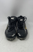 Load image into Gallery viewer, Nike Mens Land Shark Mid 317238-011 Black White Lace-Up Football Cleats Size 12
