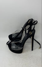 Load image into Gallery viewer, Jennifer Lopez Womens Black Open Toe Stiletto Platform Heels Size 8.5M
