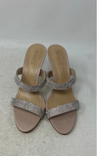 Load image into Gallery viewer, Schutz Womens Beatriz Beige Rhinestone Slip-On Stiletto Slide Heels Size 8B
